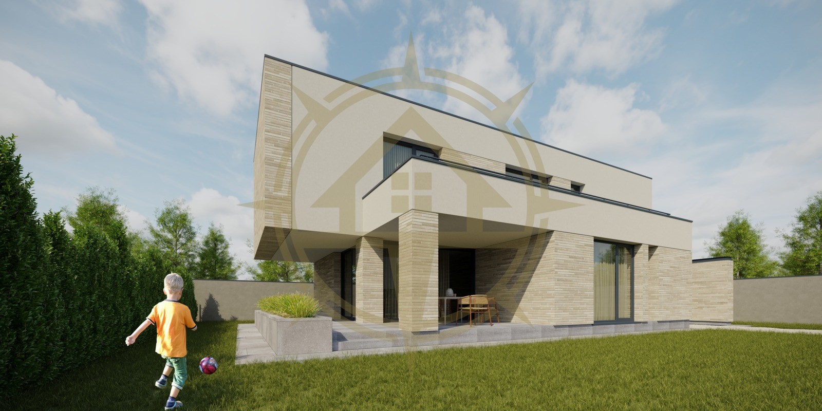 DOM00359 - Vile individuale moderne 5 camere teren generos complex Saftica