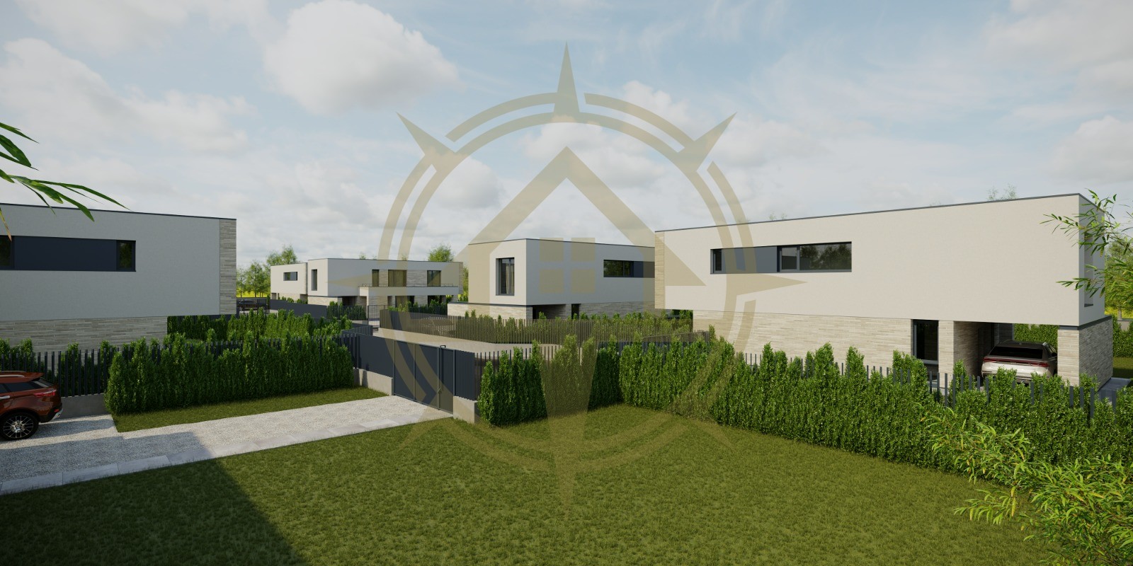 DOM00359 - Vile individuale moderne 5 camere teren generos complex Saftica