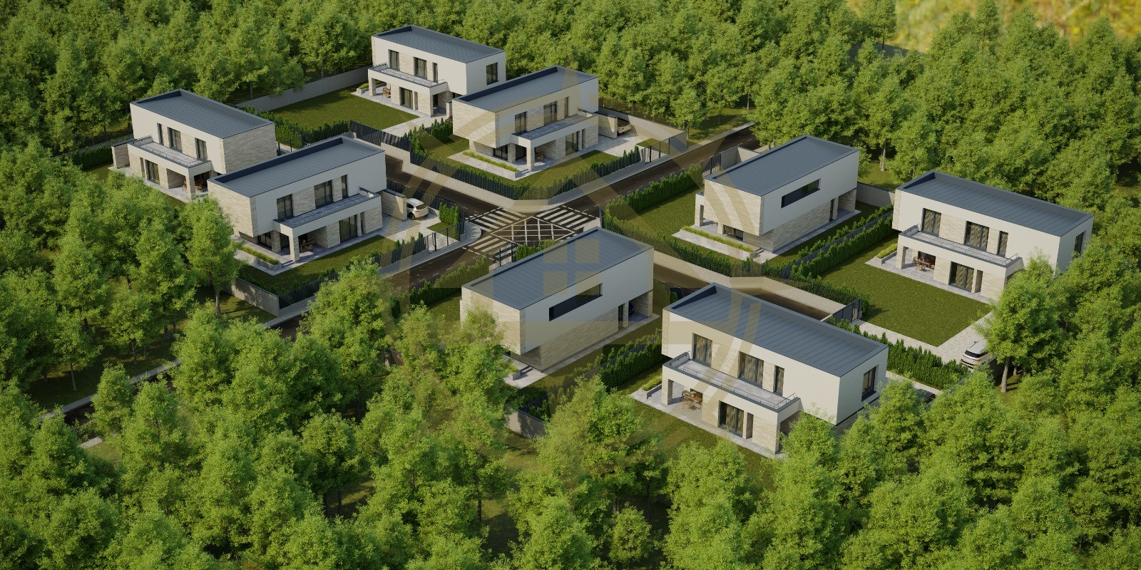 DOM00359 - Vile individuale moderne 5 camere teren generos complex Saftica